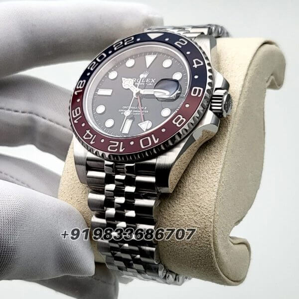 Rolex GMT Master II Pepsi Jubilee Bracelet 40mm Exact 1:1 Top Quality Super Clone Replica Swiss ETA 3285 Automatic Movement Watch