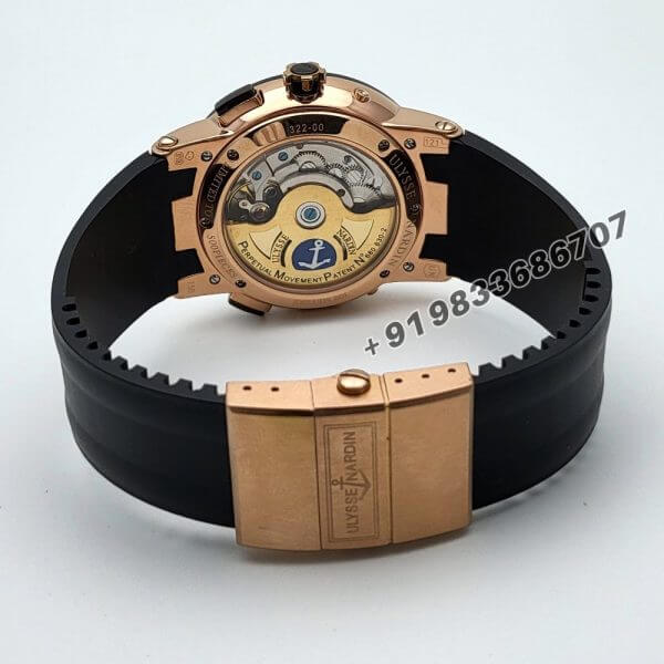 Ulysse Nardin El Toro Black Rose Gold Super High Quality Swiss Automatic Watch