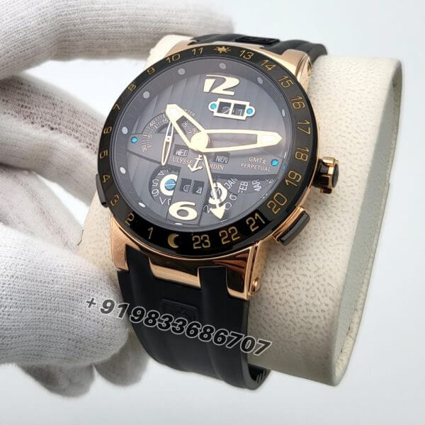 Ulysse Nardin El Toro Black Rose Gold Super High Quality Swiss Automatic Watch