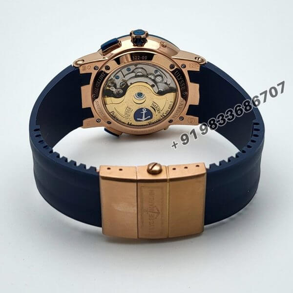 Ulysse Nardin El Toro Blue Rose Gold Super High Quality Swiss Automatic Watch