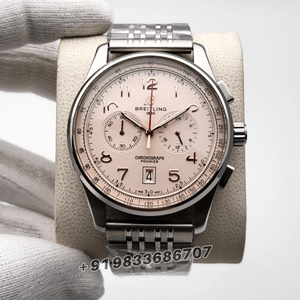 BreitlingPremierB01ChronographStainlessSteelOffwhiteDialSuperHighQualityWatch_1