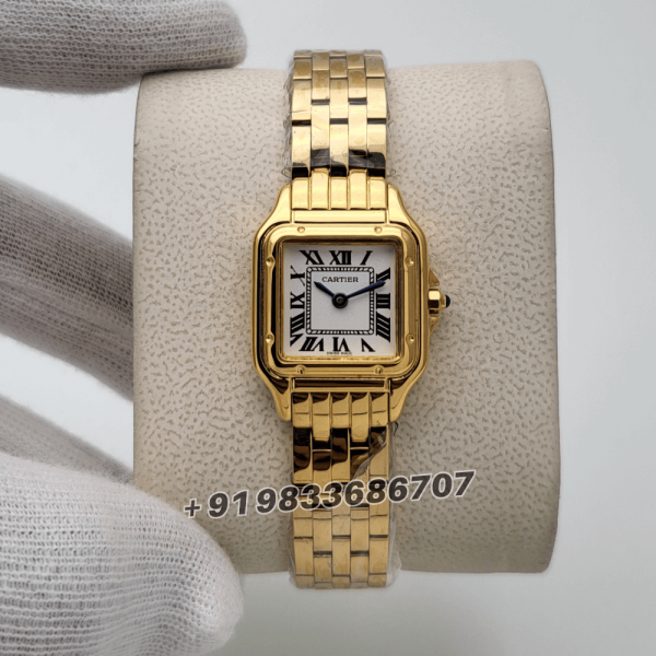 CartierPanthereDeYellowGoldWhiteDialSuperHighQualityWomen_sWatch_1