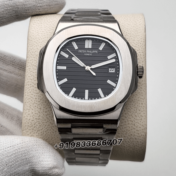 PatekPhilippeNautilusBlackSuperHighQualitySwissAutomaticWatch