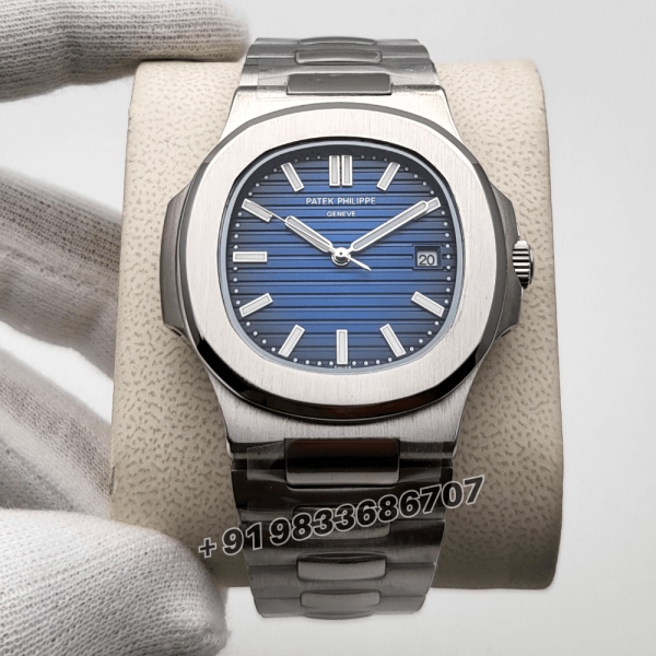 PatekPhilippeNautilusSteelBlueDialSuperHighQualitySwissAutomaticWatch_1