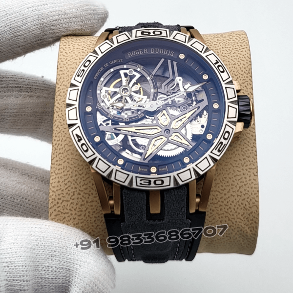 RogerDubuisExcaliburSpiderDualToneSkeletonDialSuperHighQualitySwissAutomaticWatch_1