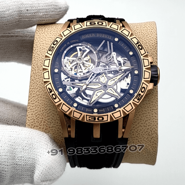 RogerDubuisExcaliburSpiderRoseGoldSkeletonDialSuperHighQualitySwissAutomaticWatch_1