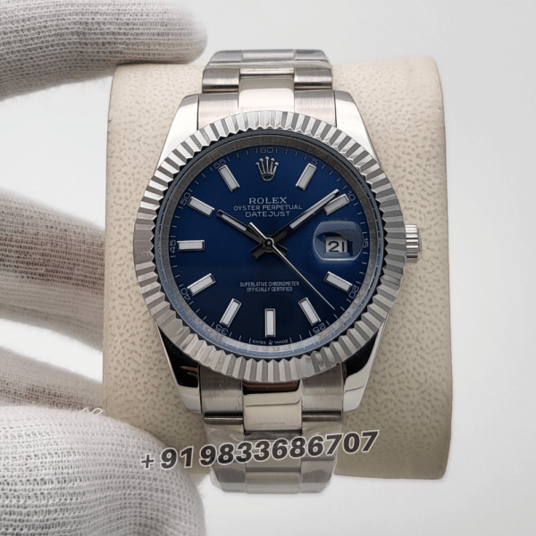 RolexDatejustBlueDialSuperHighQualitySwissAutomaticWatch_1