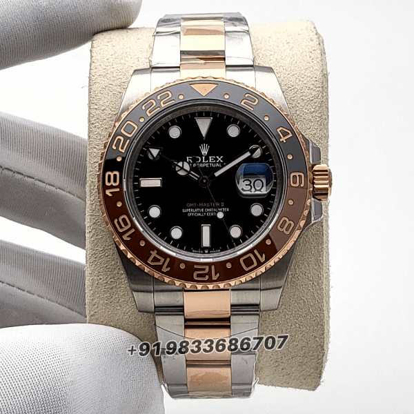 RolexGMTMasterIIRootbeer2-ToneBlackDial40mmExact_1