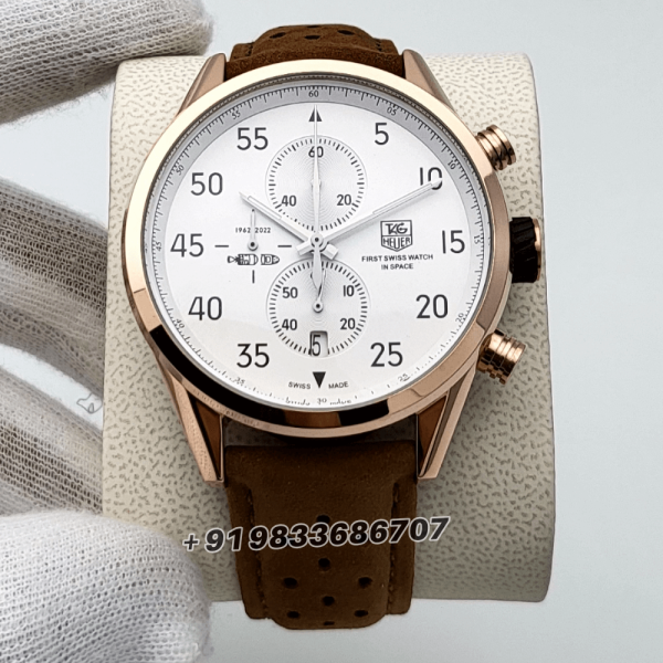 TagHeuerSpace1962LeatherStrapHighQualityChronographWatch_1